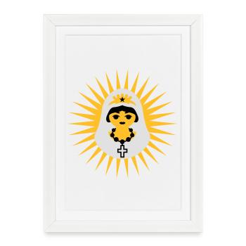 Braut | Bride | Wedding | Junggesellenabschied - Affiche encadrée (27 × 37 cm) - blanc - Devant