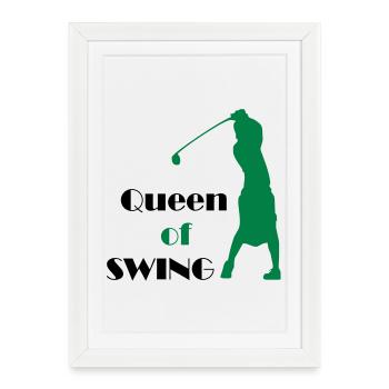 golf - Framed poster (27 × 37 cm) - white - Front
