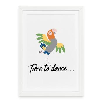 Danser - Affiche encadrée (27 × 37 cm) - blanc - Devant