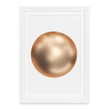 Golden Ball - Framed poster (27 × 37 cm) - white - Front