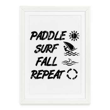 Techniques de planche à voile - Affiche encadrée (27 × 37 cm) - blanc - Devant
