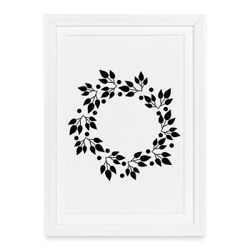 Couronne - Affiche encadrée (27 × 37 cm) - blanc - Devant