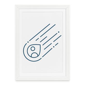 MAc Astroid01 - Framed poster (27 × 37 cm) - white - Front