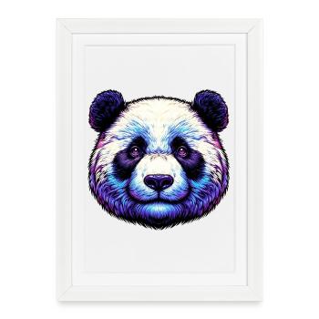 Panda - Affiche encadrée (27 × 37 cm) - blanc - Devant