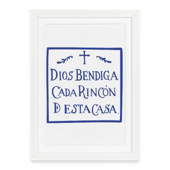 God bless every corner - Framed poster (27 × 37 cm) - white - Front