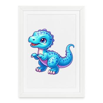 Dinosaur - Framed poster (27 × 37 cm) - white - Front