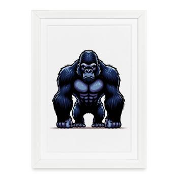 Gorilla - Framed poster (27 × 37 cm) - white - Front
