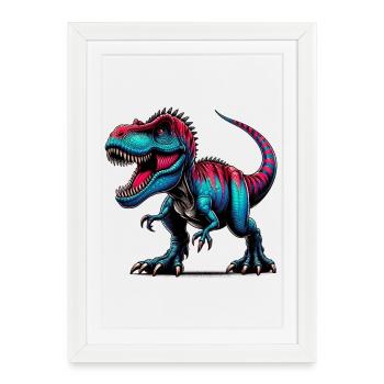 Dinosaur - Framed poster (27 × 37 cm) - white - Front