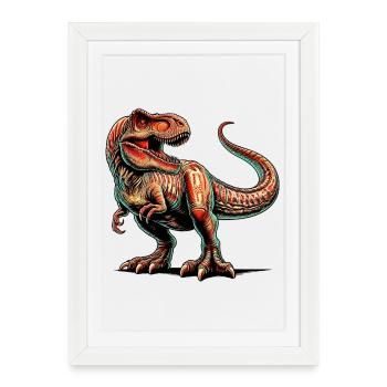 Dinosaur - Framed poster (27 × 37 cm) - white - Front