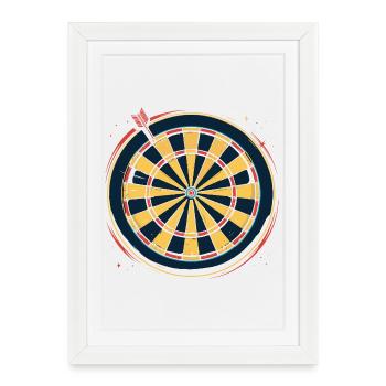 Dart Graphics - Framed poster (27 × 37 cm) - white - Front