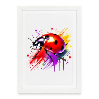Ladybird - Framed poster (27 × 37 cm) - white - Front