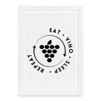 L’héritage de Bacchus - Affiche encadrée (27 × 37 cm) - blanc - Devant