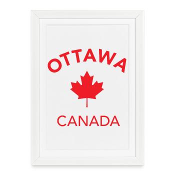 OTTAWA, CANADA - Affiche encadrée (27 × 37 cm) - blanc - Devant