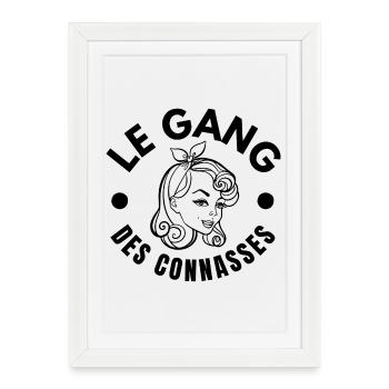 groupe de filles, meilleure copine - Affiche encadrée (27 × 37 cm) - blanc - Devant
