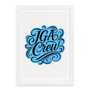 Bachelor Crew Bachelor Party - Framed poster (27 × 37 cm) - white - Front