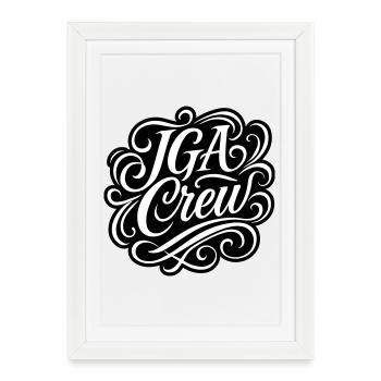 Bachelor Crew Bachelor Party - Framed poster (27 × 37 cm) - white - Front