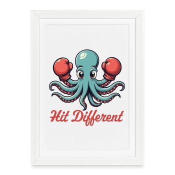 Hit Different - Framed poster (27 × 37 cm) - white - Front
