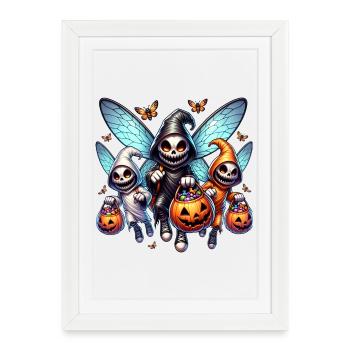 Escouade effrayante - Affiche encadrée (27 × 37 cm) - blanc - Devant