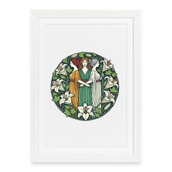 Triple Goddess - Framed poster (27 × 37 cm) - white - Front