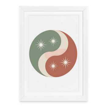 Yin Yang - Équilibre intérieur - Affiche encadrée (27 × 37 cm) - blanc - Devant