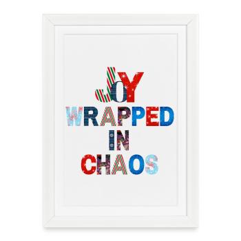 Christmas typography design - Framed poster (27 × 37 cm) - white - Front