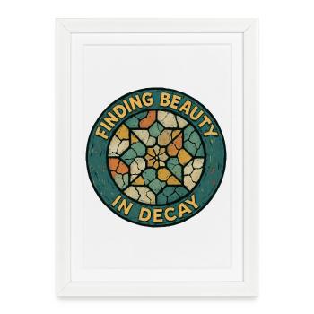 Urbex - Urban Exploration - Framed poster (27 × 37 cm) - white - Front