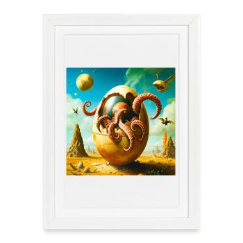 Œuf de pieuvre dans Desert Odyssey - Affiche encadrée (27 × 37 cm) - blanc - Devant
