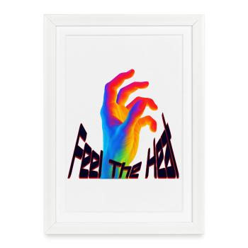 Ressens la chaleur - Affiche encadrée (27 × 37 cm) - blanc - Devant