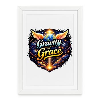 Gravity of Grace - Framed poster (27 × 37 cm) - white - Front