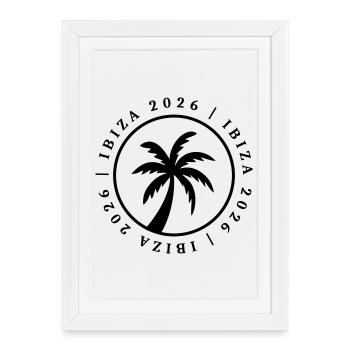 Ibiza 2026 - Affiche encadrée (27 × 37 cm) - blanc - Devant