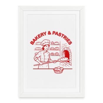 Bakery and Pastries - Framed poster (27 × 37 cm) - white - Front