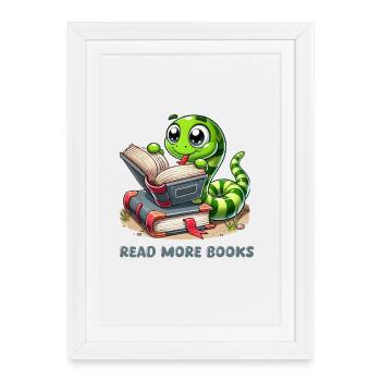 Bande dessinée Snake Books - Affiche encadrée (27 × 37 cm) - blanc - Devant
