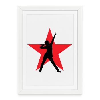 Singer - Singer - Song - Singing - Framed poster (27 × 37 cm) - white - Front