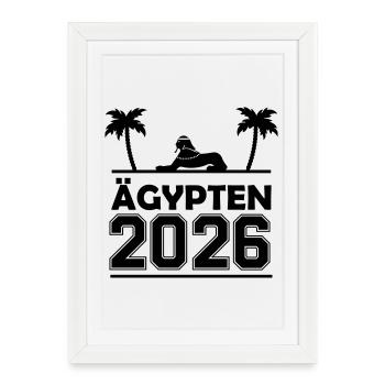 Égypte 2026 - Affiche encadrée (27 × 37 cm) - blanc - Devant