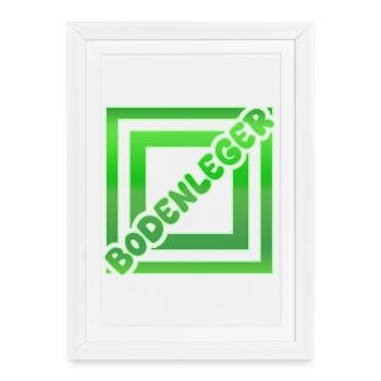 Flooring installer as a vocation - Framed poster (27 × 37 cm) - white - Front