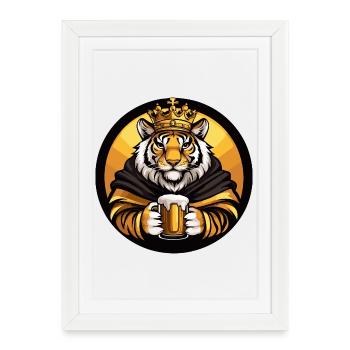 Tiger Beer Funny - Framed poster (27 × 37 cm) - white - Front