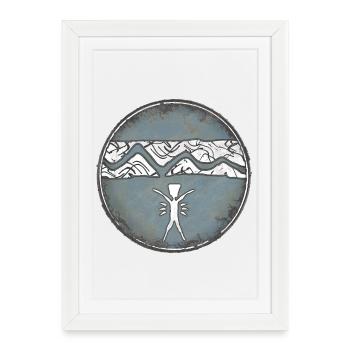 Maori Design - Framed poster (27 × 37 cm) - white - Front