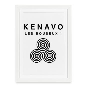 T-shirt Le Créateur Kenavo Les Bouseux Dupontel - Affiche encadrée (27 × 37 cm) - blanc - Devant