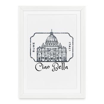 Rome Dome Stamp Heritage - Framed poster (27 × 37 cm) - white - Front
