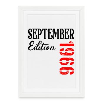 60e anniversaire septembre 1966 - Affiche encadrée (27 × 37 cm) - blanc - Devant