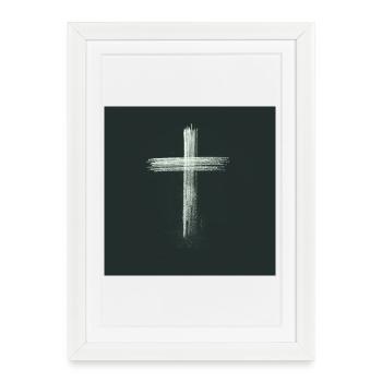Cross Christian Gift - Framed poster (27 × 37 cm) - white - Front