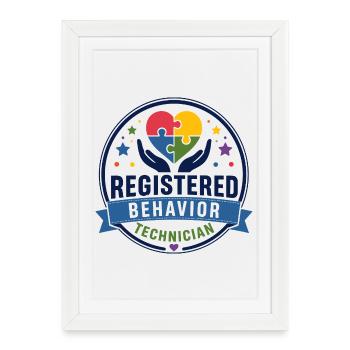 Registered Behavioral Engineer (RBT) - Framed poster (27 × 37 cm) - white - Front