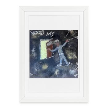 Finde Jesus von Eunice Ahiale - Framed poster (27 × 37 cm) - white - Front