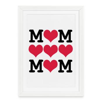Muttertag - Framed poster (27 × 37 cm) - white - Front