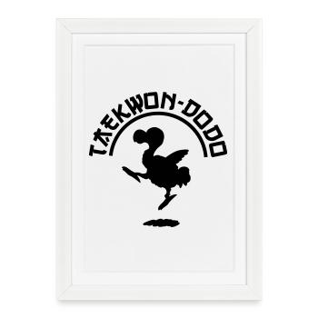 Taekwondodo - Framed poster (27 × 37 cm) - white - Front