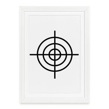 2541614 15462881 target - Framed poster (27 × 37 cm) - white - Front