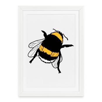 bumblebee - Framed poster (27 × 37 cm) - white - Front