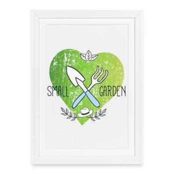 Betterave verte de jardin pflanzen hobbygärtner farmer b - Affiche encadrée (27 × 37 cm) - blanc - Devant
