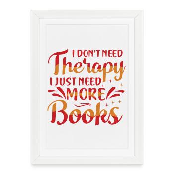 Book Lover Humor Design - Framed poster (27 × 37 cm) - white - Front