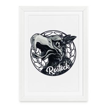 Rostock - Affiche encadrée (27 × 37 cm) - blanc - Devant